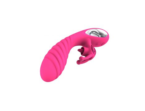 Wibrator króliczek silikonowy Vicky 36 funkcji USB różowy - 3