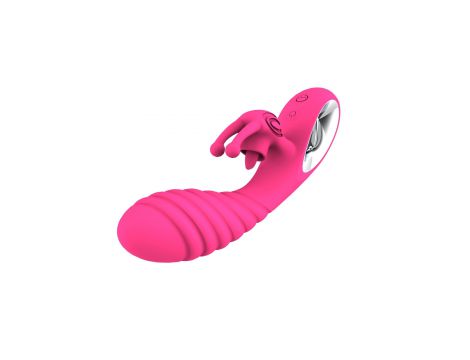 Wibrator króliczek silikonowy Vicky 36 funkcji USB różowy - 5