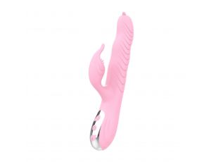 Wibrator Arlene Lyla silikonowy z ruchem USB 23 cm różowy