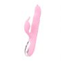 Wibrator Arlene Lyla silikonowy z ruchem USB 23 cm różowy - 2