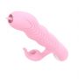 Wibrator Arlene Lyla silikonowy z ruchem USB 23 cm różowy - 4