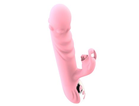 Wibrator z ruchem posuwistym Lyla różowy USB 22 cm - 7