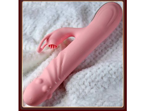 Wibrator z ruchem posuwistym Lyla różowy USB 22 cm - 8