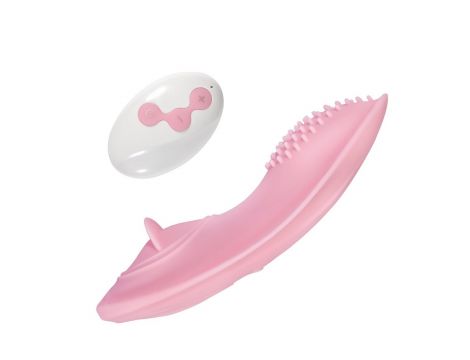 Stymulator łechtaczki do majtek Lyla cichy bezprzewodowy różowy