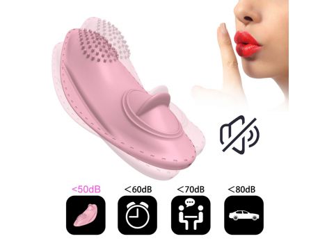 Stymulator łechtaczki do majtek Lyla cichy bezprzewodowy różowy - 3