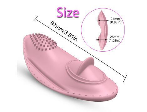 Stymulator łechtaczki do majtek Lyla cichy bezprzewodowy różowy - 8