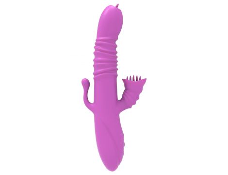 Wibrator stymulator łechtaczki z ząbkami i analny Lyla fioletowy USB - 2