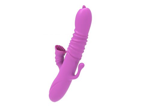 Wibrator stymulator łechtaczki z ząbkami i analny Lyla fioletowy USB - 4