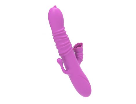 Wibrator stymulator łechtaczki z ząbkami i analny Lyla fioletowy USB - 5