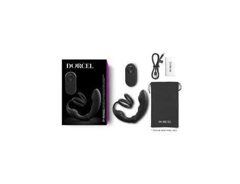 Silikonowy masażer prostaty z podwójnym pierścieniem Dorcel 18 cm - 2