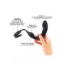 Silikonowy masażer prostaty z podwójnym pierścieniem Dorcel 18 cm - 9