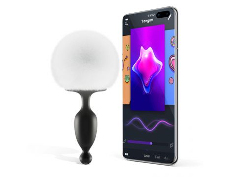 Korek analny Magic Motion z ogonkiem króliczym sterowany aplikacją