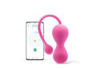 Kulki keglowe Magic Motion Kegel Master różowe z aplikacją