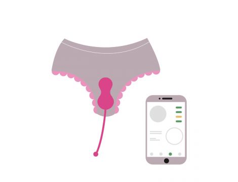 Kulki keglowe Magic Motion Kegel Master różowe z aplikacją - 10