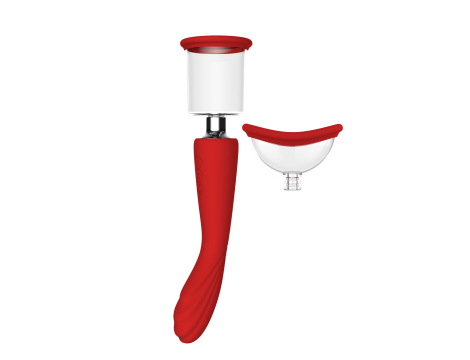 Pompka ssąca Dream Toys Red Revolution Georgia z wibratorem - 2