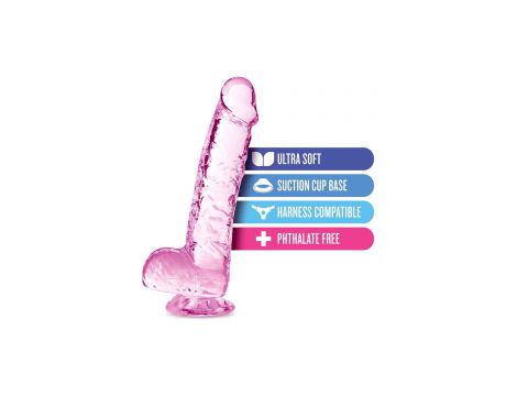 Realistyczne dildo Naturally Yours 15 cm różowe Blush - 9