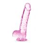 Realistyczne dildo Naturally Yours 15 cm różowe Blush - 4