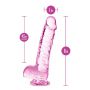 Realistyczne dildo Naturally Yours 15 cm różowe Blush - 8