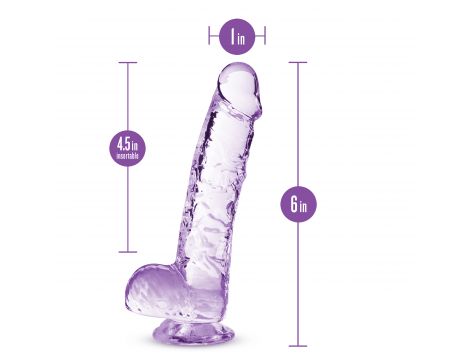 Dildo TPE Naturally Yours ametyst 15 cm - 11