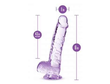 Dildo TPE Naturally Yours ametyst 15 cm - 12