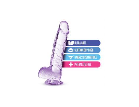 Dildo TPE Naturally Yours ametyst 15 cm - 14