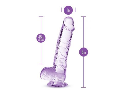 Dildo TPE Naturally Yours ametyst 15 cm - 7