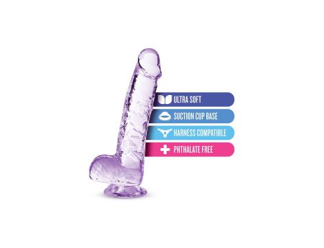 Dildo TPE Naturally Yours ametyst 15 cm - 9