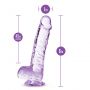 Dildo TPE Naturally Yours ametyst 15 cm - 12
