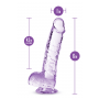 Dildo TPE Naturally Yours ametyst 15 cm - 13