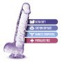 Dildo TPE Naturally Yours ametyst 15 cm - 14