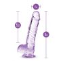 Dildo TPE Naturally Yours ametyst 15 cm - 8