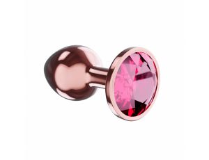 Korek analny Diamond Shine L Lola Games metalowy różowe złoto