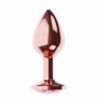 Korek analny Diamond Shine L Lola Games metalowy różowe złoto - 3