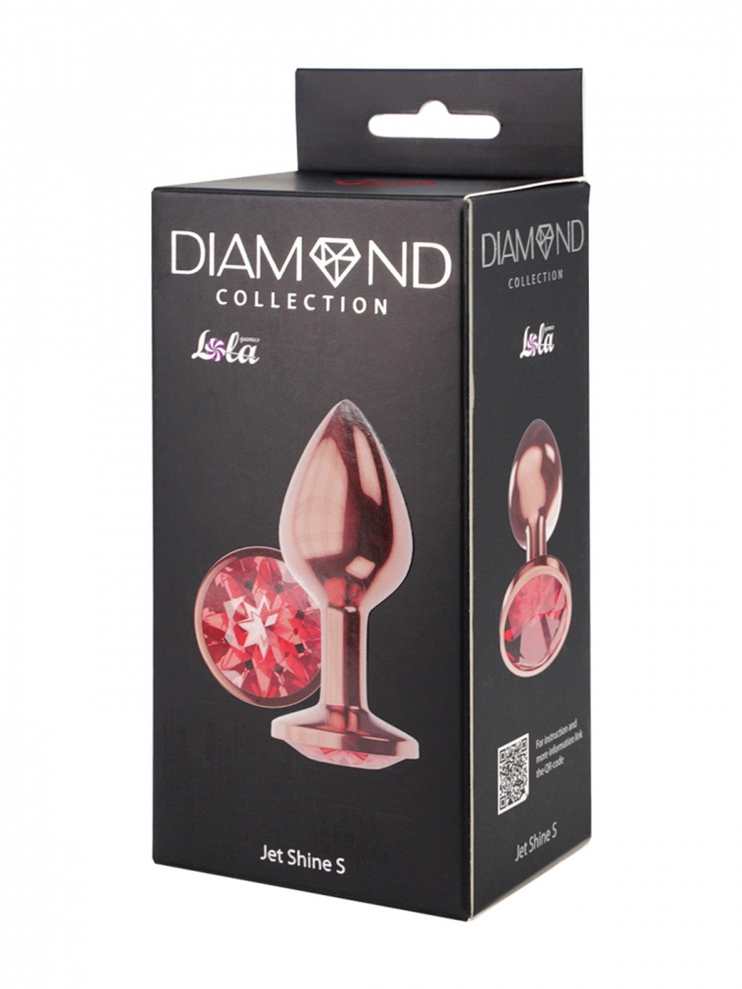 plug-butt plug diamond ruby shine s rose gold