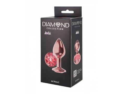 Korek analny Diamond Shine S różowe złoto Lola Games - 4