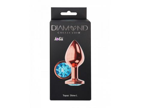 Korek analny Diamond Shine L Lola Games różowe złoto 8,3 cm - 5