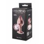 Korek analny metalowy Diamond Shine L różowe złoto 8,3 cm - 5