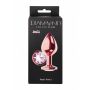 Korek analny metalowy Diamond Shine L różowe złoto 8,3 cm - 6