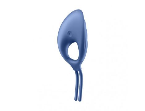 Pierścień wibrujący Satisfyer Swordsman niebieski USB - 5