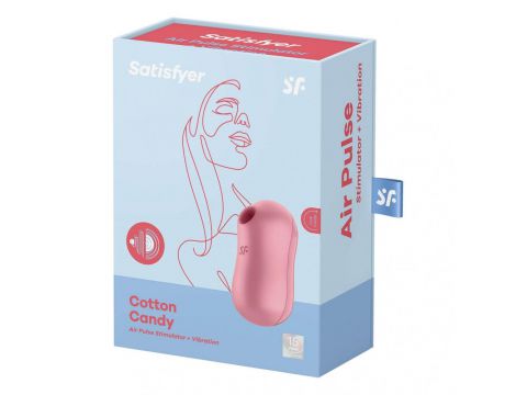 Stymulator łechtaczki falą powietrzną Satisfyer Cotton Candy fioletowy USB