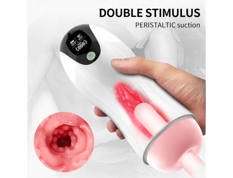 Masturbator wibrujący B Series Fox 8 trybów interaktywny USB - 7