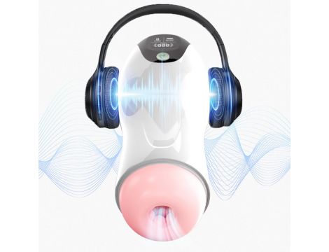 Masturbator wibrujący B Series Fox 8 trybów interaktywny USB - 4