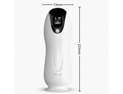 Masturbator wibrujący B Series Fox 8 trybów interaktywny USB - 9