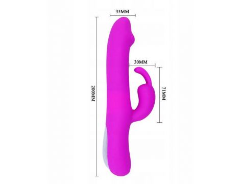 Wibrator króliczek Pretty Love Natural Motion posuwisty 20 cm USB - 7