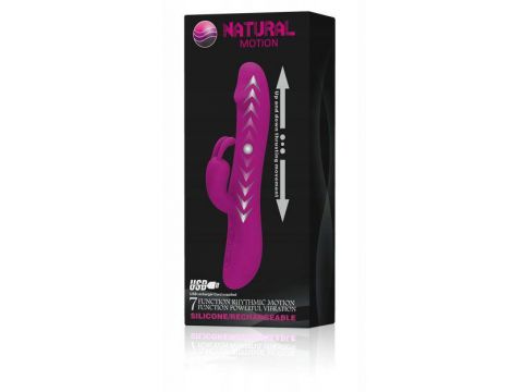 Wibrator króliczek Pretty Love Natural Motion posuwisty 20 cm USB - 11