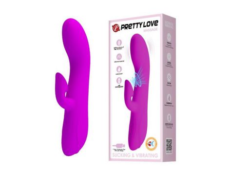 Wibrator króliczek Pretty Love Desirable Flirt silikonowy 12 funkcji USB - 3