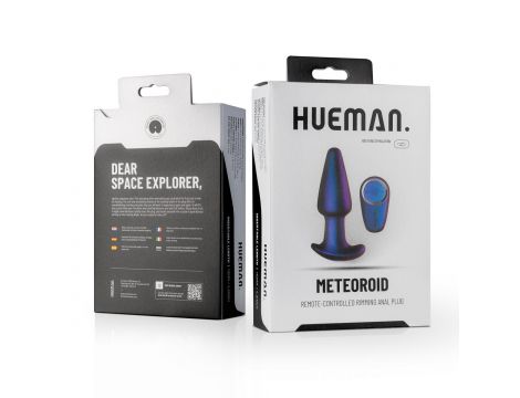 Korek analny Hueman Meteoroid fioletowy z pilotem USB - 4