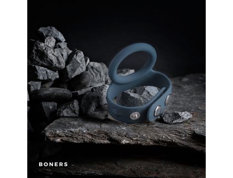 Pierścień erekcyjny na penisa i jądra Boners silikonowy regulowany L 22 cm - 9
