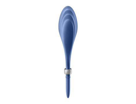 Pierścień erekcyjny regulowany wibrujący Satisfyer Duelist niebieski USB - 3