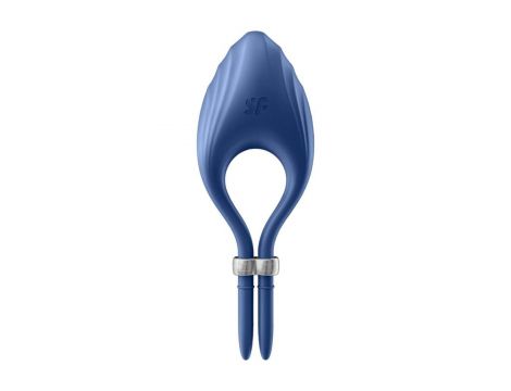 Pierścień erekcyjny regulowany wibrujący Satisfyer Duelist niebieski USB - 4